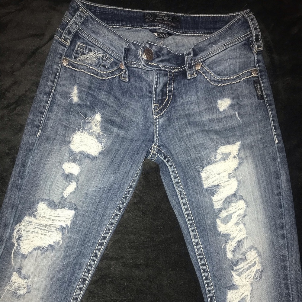 Silver Jeans co Western Glove Works jeans size 26